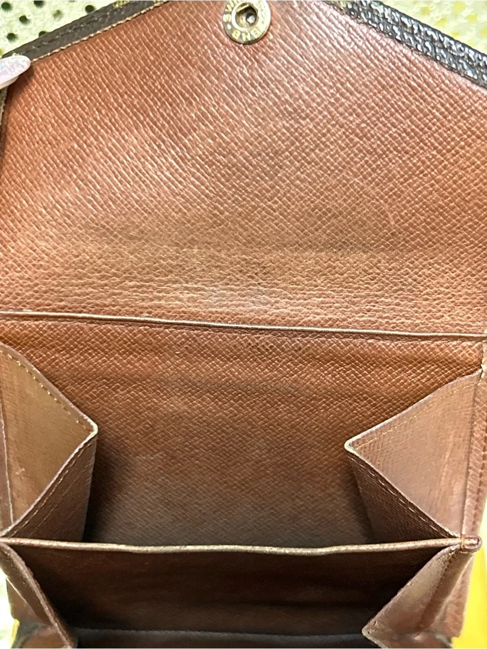 Louis Vuitton Monogram Envelope Wallet in Brown and Gold